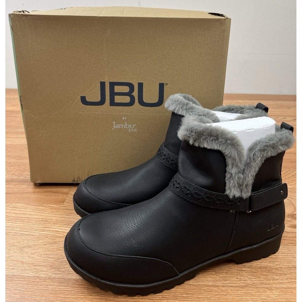 JBU by Jambu Finland Leather Ankle Boots Booties Women's Size 9.5 Black NEW